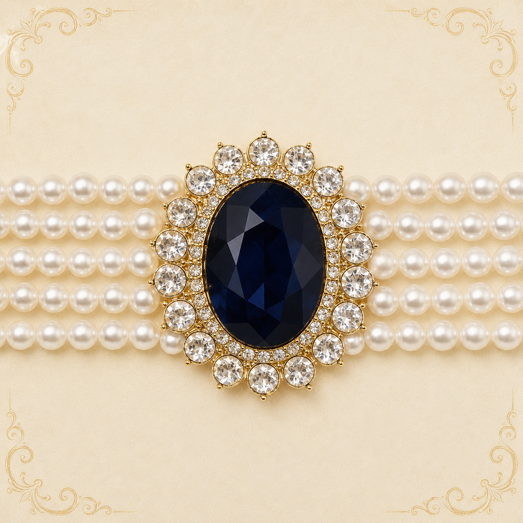 Prinzessin der Herzen - Vergoldetes Halsband
