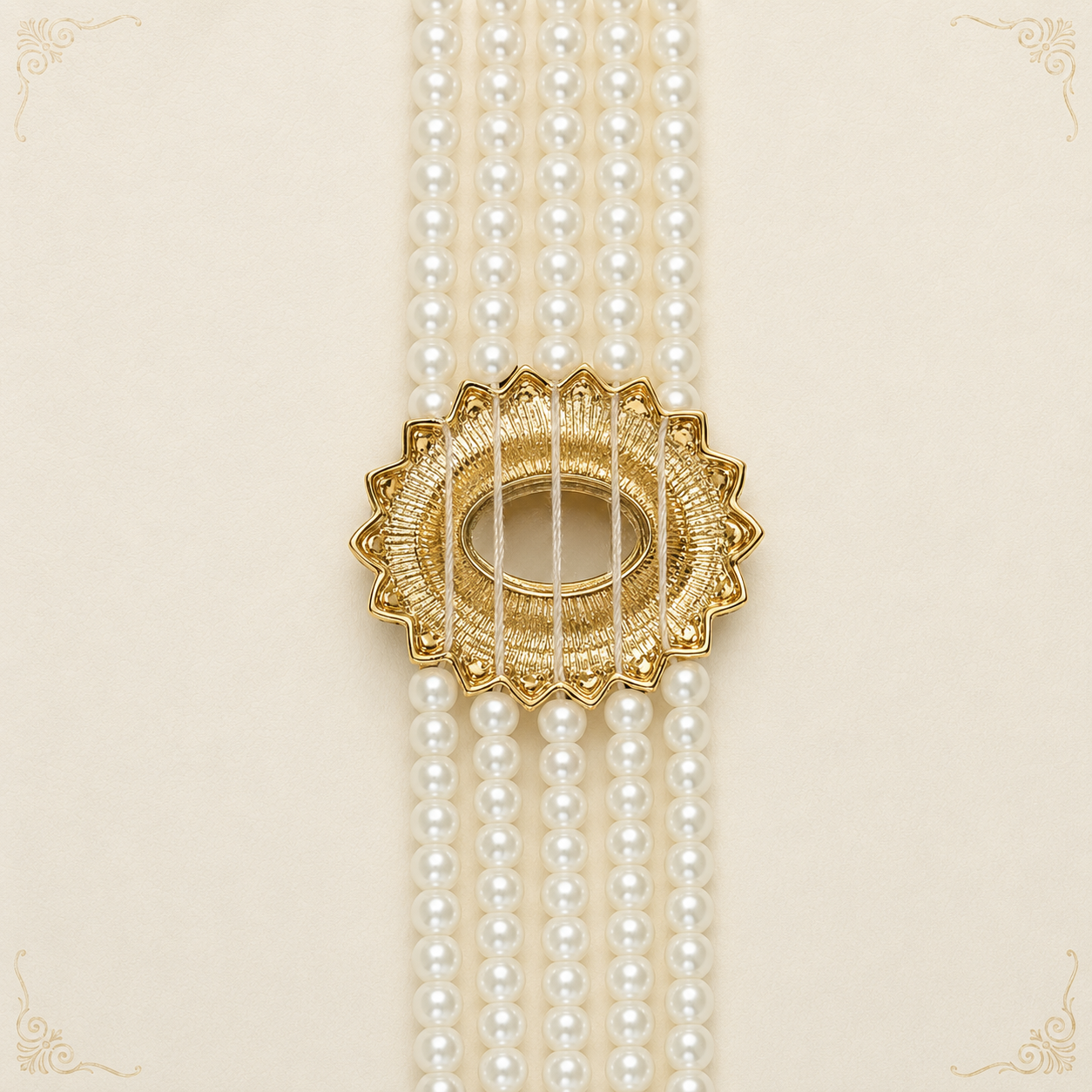 Prinzessin der Herzen - Vergoldetes Halsband