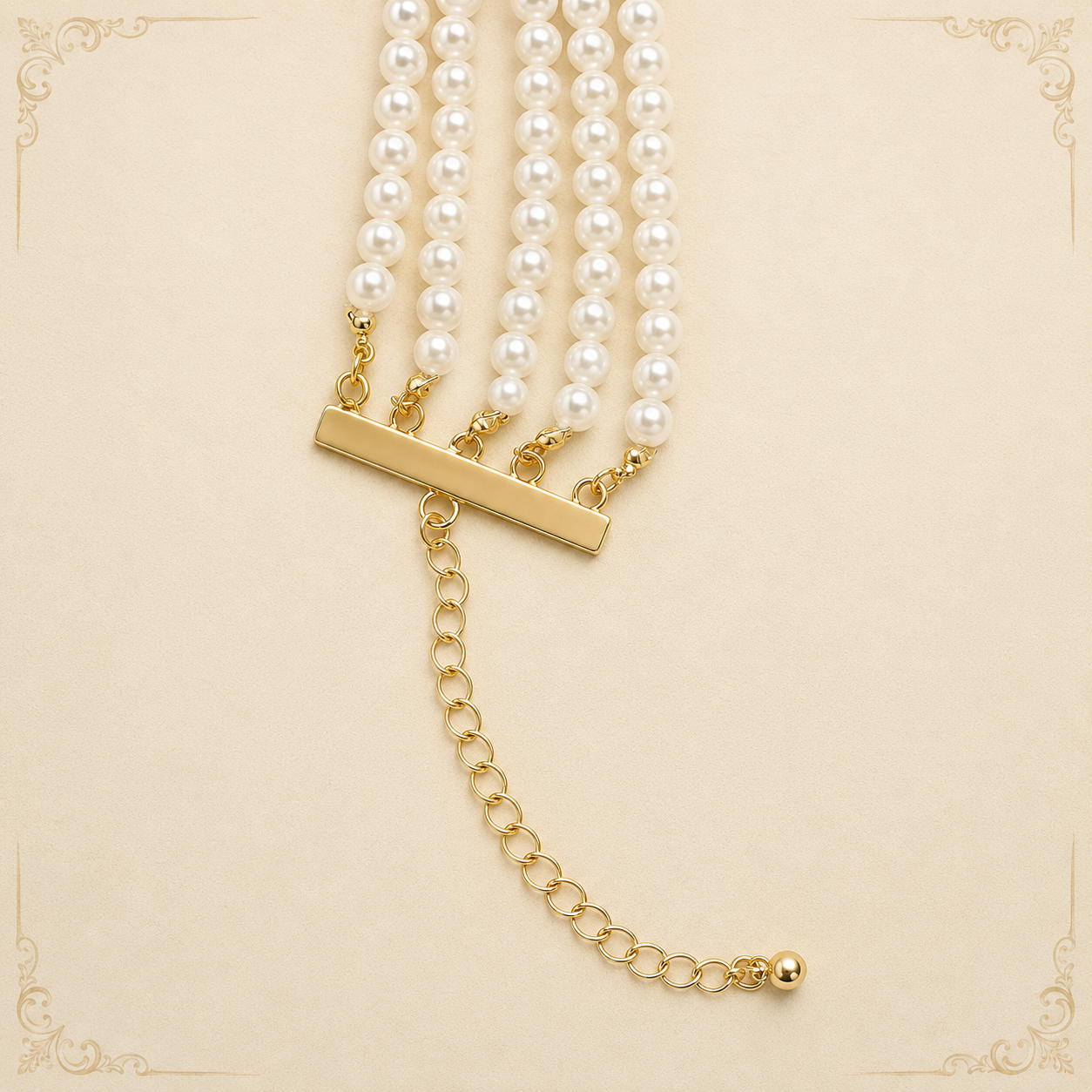 Prinzessin der Herzen - Vergoldetes Halsband