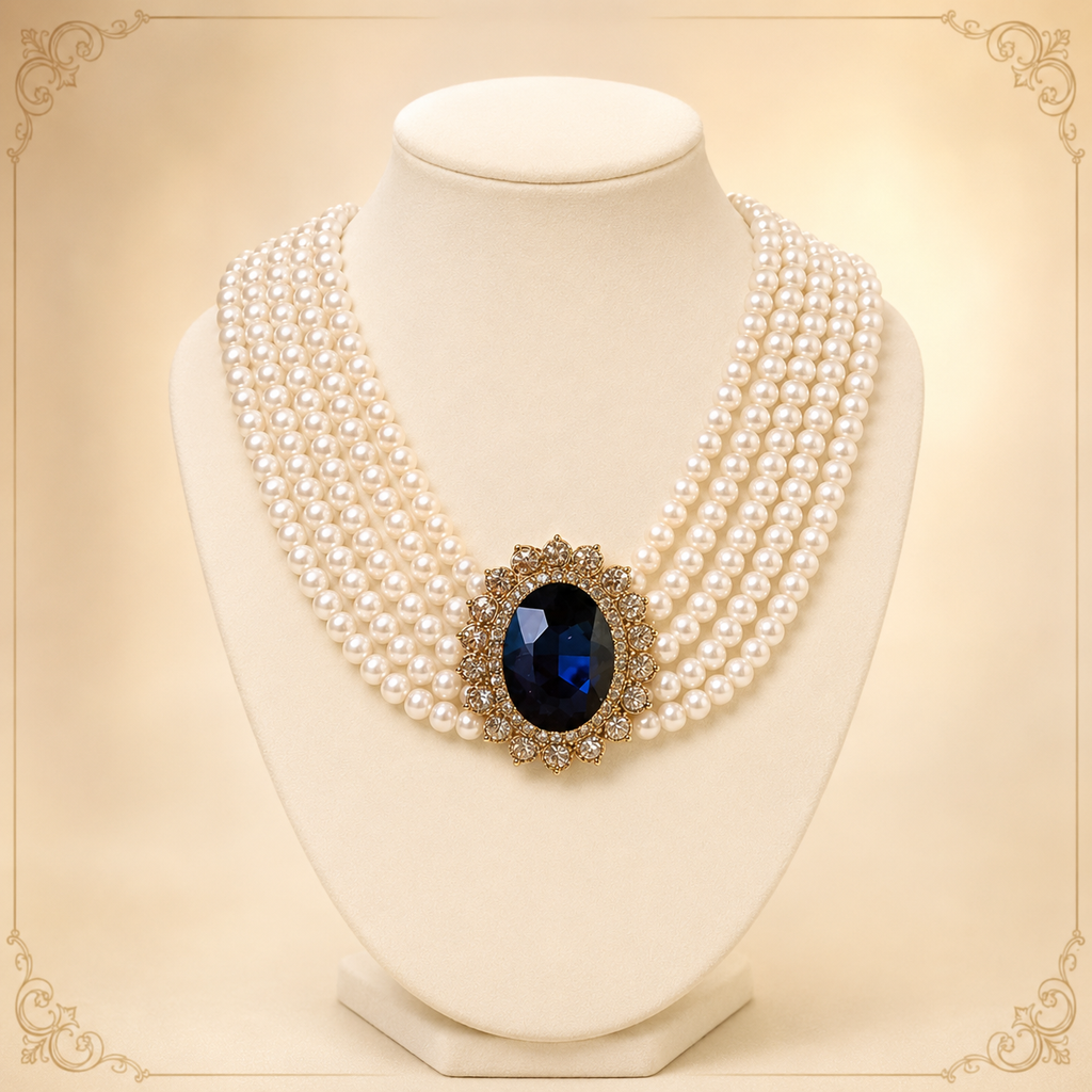 Prinzessin der Herzen - Vergoldetes Halsband